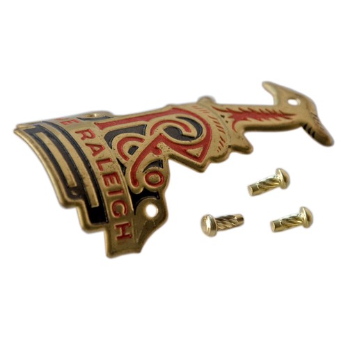 Pack brass head badge - of,